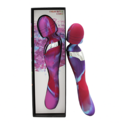 Colourful Camo Beja 2in1 Vibrator Pink - One Stop Adult Shop