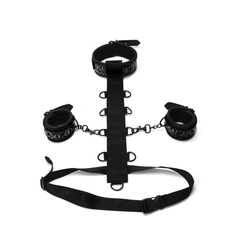 Whip Smart Diamond Body Restraint 3 Pc Set Black - One Stop Adult Shop