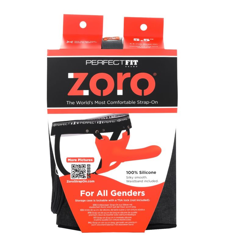 Zoro Strap-On 5.5in Orange - One Stop Adult Shop