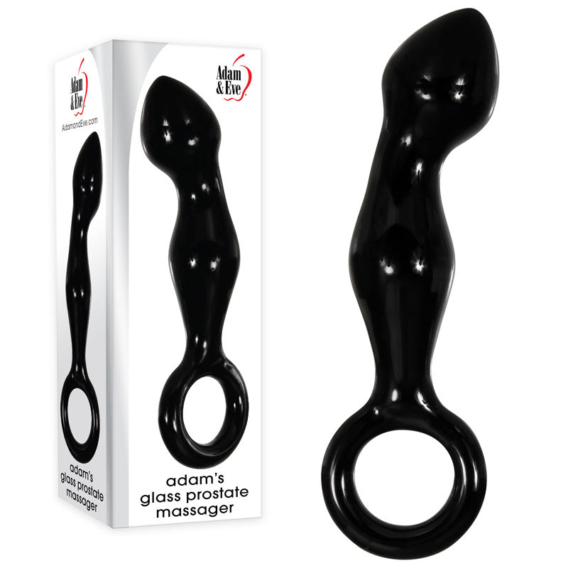 Adam & Eve ADAMS GLASS PROSTATE MASSAGER - One Stop Adult Shop