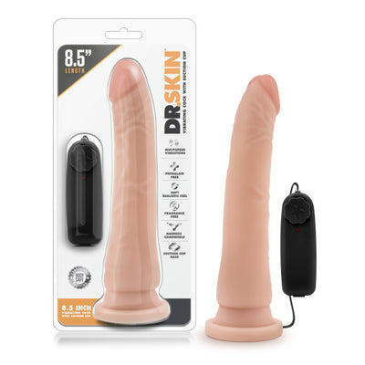 Dr. Skin 8.5'' Vibrating Realistic Cock - One Stop Adult Shop