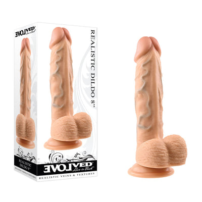 Evolved REALISTIC DILDO 8'' LIGHT - One Stop Adult Shop