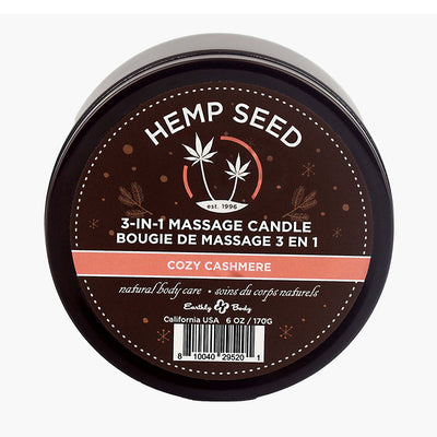 Hemp Seed 3-In-1 Massage Candle - Cozy Cashmere - One Stop Adult Shop