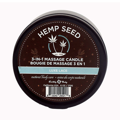 Hemp Seed 3-In-1 Massage Candle - Luxe Lace - One Stop Adult Shop