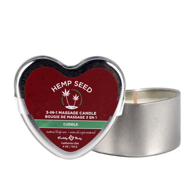 EB Hemp Seed 3 in 1 Massage Heart Candle - Cuddle - One Stop Adult Shop