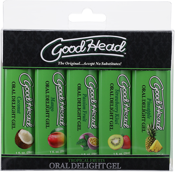 Oral Delight Gel Tropical Fruits - 5 Pack - One Stop Adult Shop