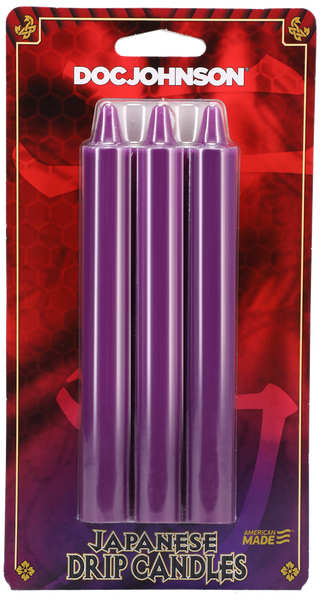 Japanese Drip Candles 3pk Purple - One Stop Adult Shop
