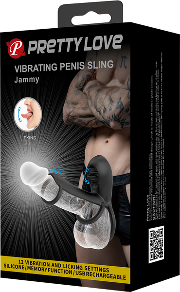 Vibrating Penis Sling Jammy - One Stop Adult Shop