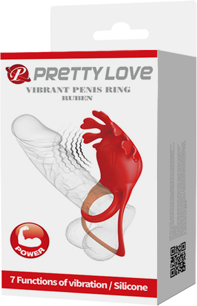 Rechargeable Vibrating Cock Ring Ruben - One Stop Adult Shop