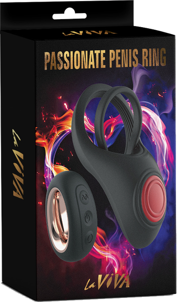 Passionate R/C Penis Ring w/ Free Wet Stuff Lubricant - One Stop Adult Shop