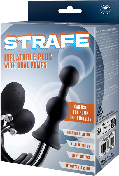 Inflatable Plug with Dual Pumps - One Stop Adult Shop