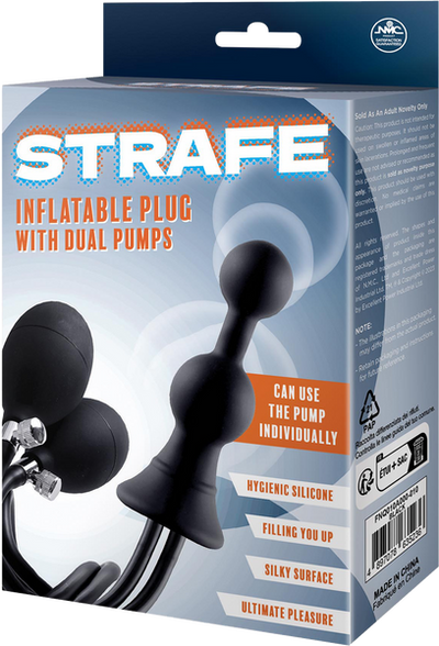 Inflatable Plug with Dual Pumps - One Stop Adult Shop