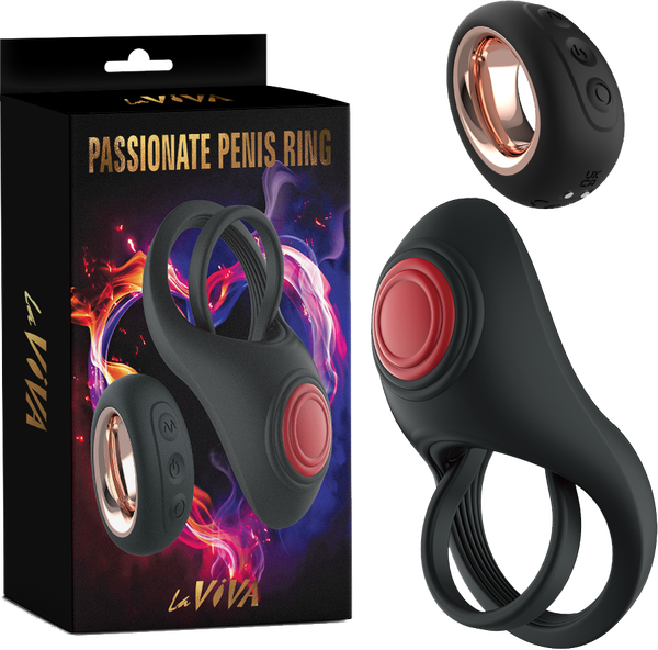 Passionate R/C Penis Ring w/ Free Wet Stuff Lubricant - One Stop Adult Shop