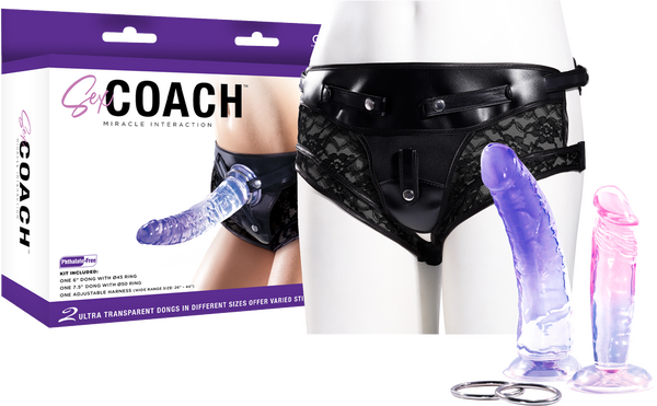Sex Coach With 6 &amp; 7&quot; Dildo - One Stop Adult Shop