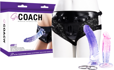 Sex Coach With 6 &amp; 7&quot; Dildo - One Stop Adult Shop