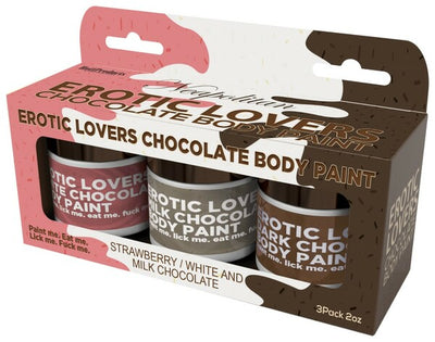 Chocolate Lovers Neapolitan Body Paints - One Stop Adult Shop