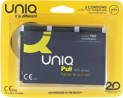 Uniq Pull With Straps Condoms - One Stop Adult Shop