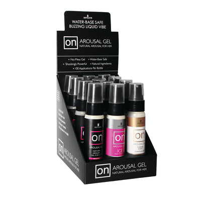 On for Her Arousal Gel 12 Piece Assorted Display - One Stop Adult Shop