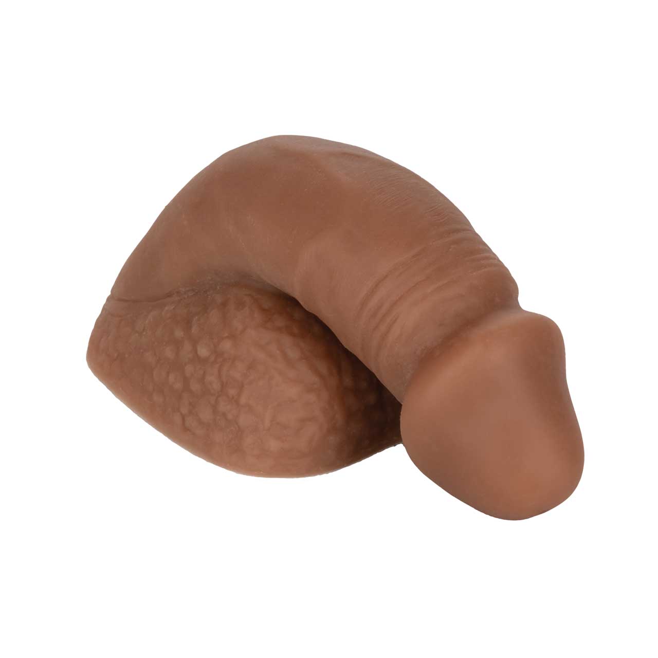 Packer Gear⢠5"/12.75 cm Silicone Packing Penis⢠- Brown - One Stop Adult Shop