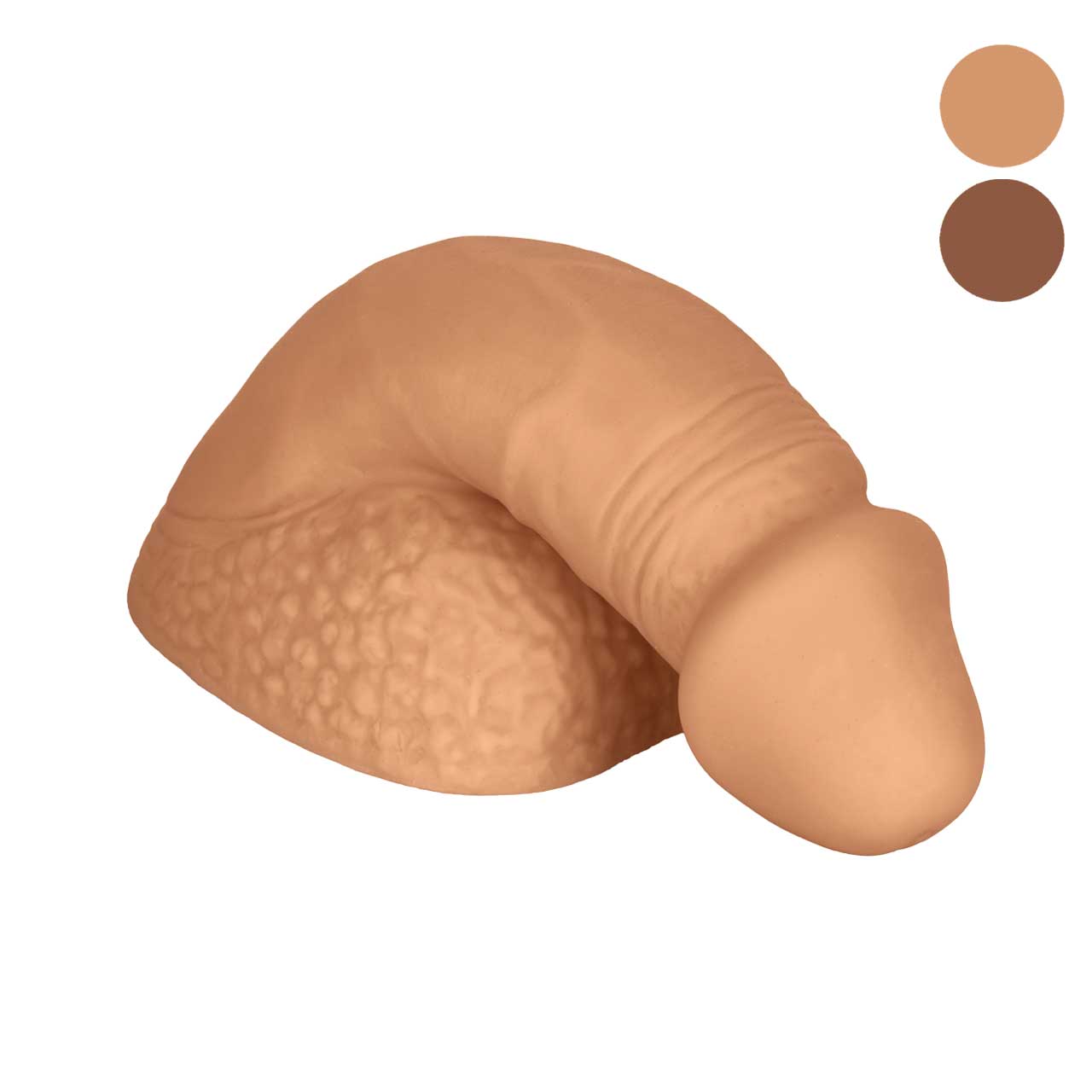 Packer Gear⢠4"/10.25 cm Silicone Packing Penis⢠- Tan - One Stop Adult Shop