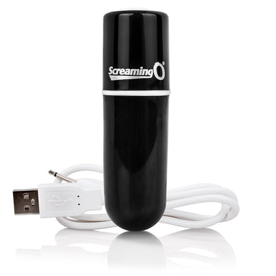 Charged Vooom Rechargeable Bullet Vibe Black - One Stop Adult Shop