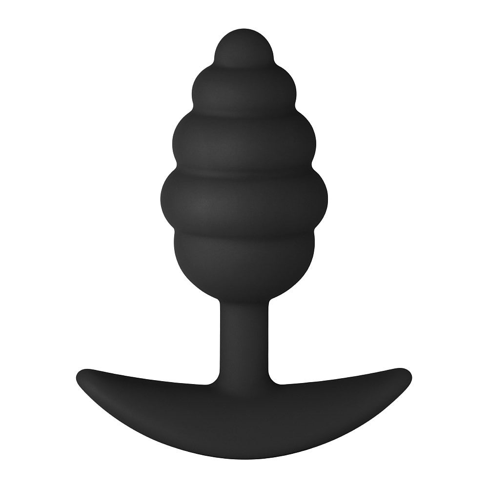 F-83: SPIR PLUG 100% SILICONE BLACK - One Stop Adult Shop