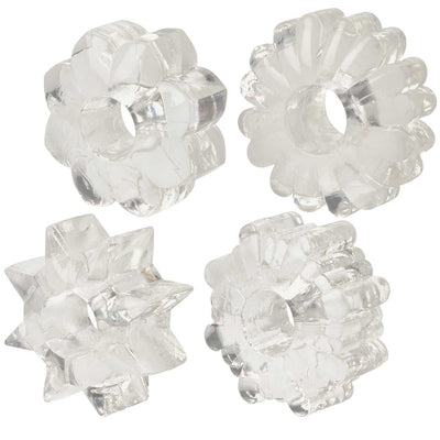 Basic Essentials® Super-stretchy TPR Enhancers - Clear - One Stop Adult Shop