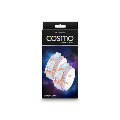 Cosmo Bondage Wrist Cuffs - Rainbow - One Stop Adult Shop