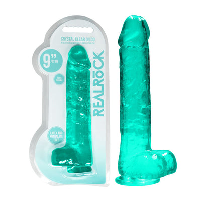 REALROCK Realistic Dildo With Balls 9IN - One Stop Adult Shop