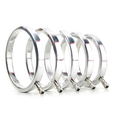 Electrastim Solid Metal Cock Ring Set 5 Sizes