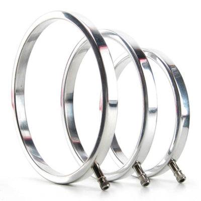 Electrastim Solid Metal Scrotal Ring Set 3 Sizes