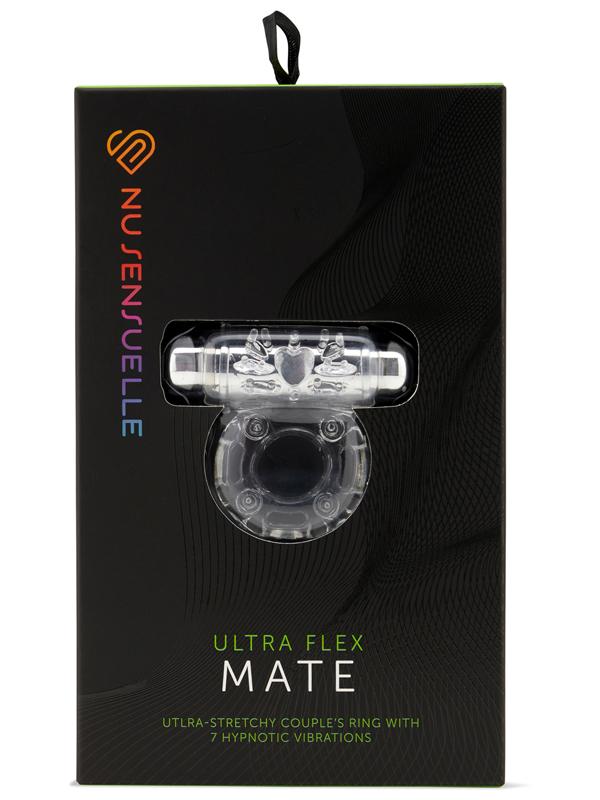 NU Sensuelle Ultra Flex Mate  Ring 7 Function Clear