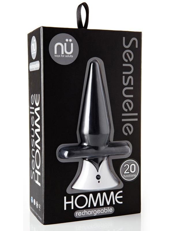 NU Sensuelle Homme Butt Plug Black