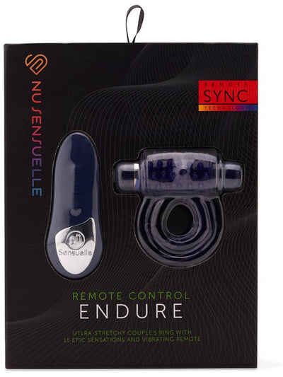 NU Sensuelle Endure Remote Control Bullet Ring Blue