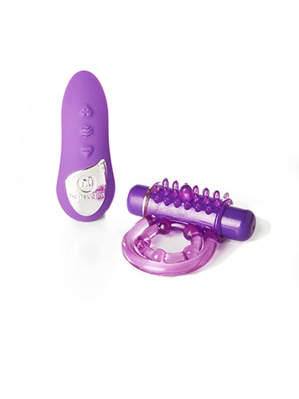 NU Sensuelle Remote Control Bullet Ring Purple