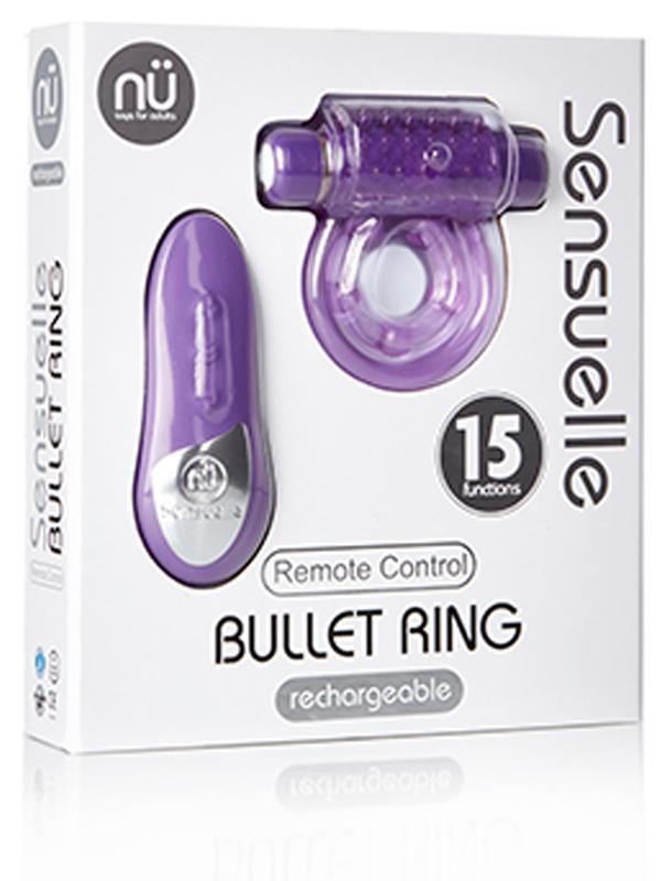 NU Sensuelle Remote Control Bullet Ring Purple