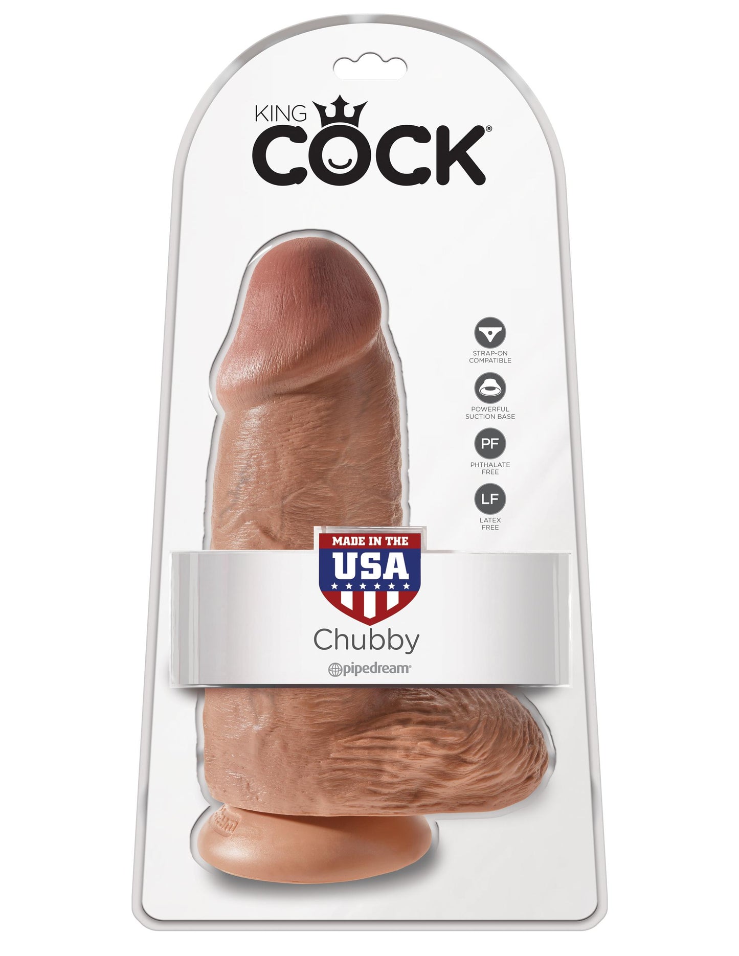 King Cock Chubby 9in Tan