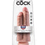 King Cock 9in Two Cocks One Hole Flesh