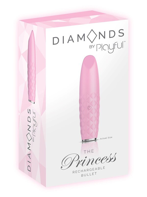 Diamonds The Princess Rechargeable Bullet Pink