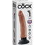 King Cock 7in Vibrating Cock Tan