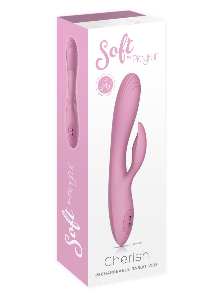 Soft by Playful Cherish Rabbit Vibrator Pink