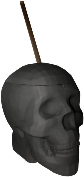 Skull Cup Black Matte