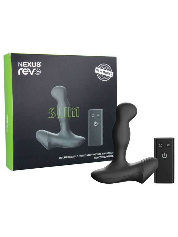 REVO Slim Rotating Prostate Massager Black