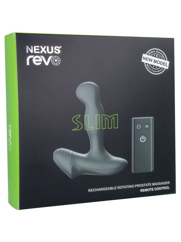 REVO Slim Rotating Prostate Massager Black