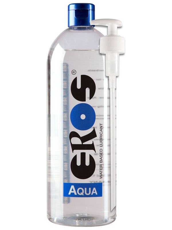 EROS Aqua Water Based Lubricant Bottle w Pump 1000ml