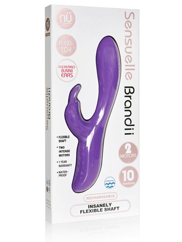 NU Sensuelle Brandii 10 Function Dual Motor Purple