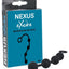 Excite Medium Silicone Anal Beads Black