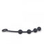 Excite Medium Silicone Anal Beads Black