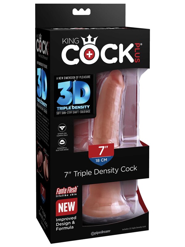 King Cock Plus 7in Triple Density Cock Tan