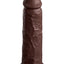 King Cock Elite 8in Silicone Dual Density Cock Brown